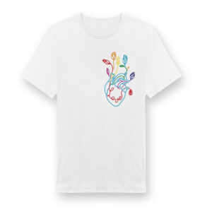 Playera Flores Corazón