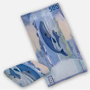 Toalla billete de 500
