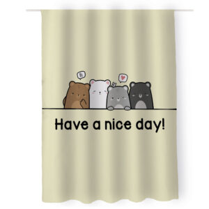 Cortina de baño o interior de Ositos