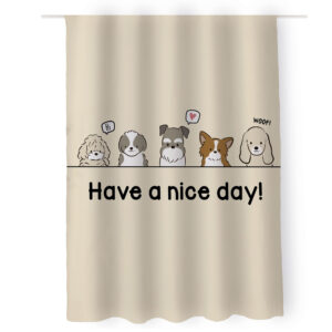 Cortina de baño o interior de Perritos