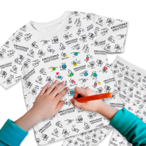 Pijama Infantil Gallamente Para Colorear