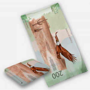Toalla billete de 200