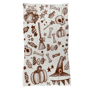 Cobija Halloween huesitos