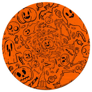 Cobija Halloween Redonda