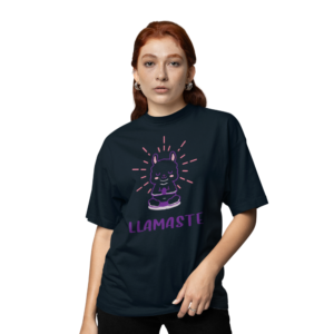 PLAYERA AZUL MARINO LLAMASTE