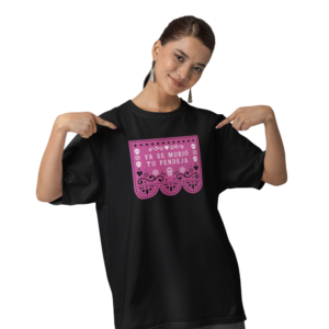 PLAYERA NEGRA PAPEL PICADO