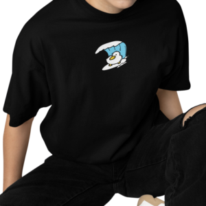 PLAYERA NEGRA SURF CUACK