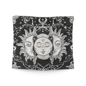 SOL Y LUNA NEGRO CUADRADO